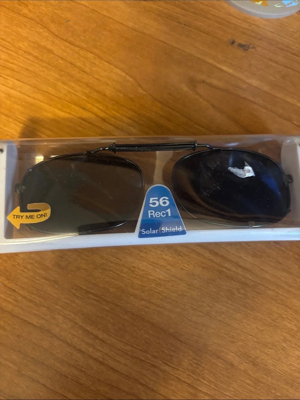 Solar Shield Clip-on Polarized Sunglasses Size  56